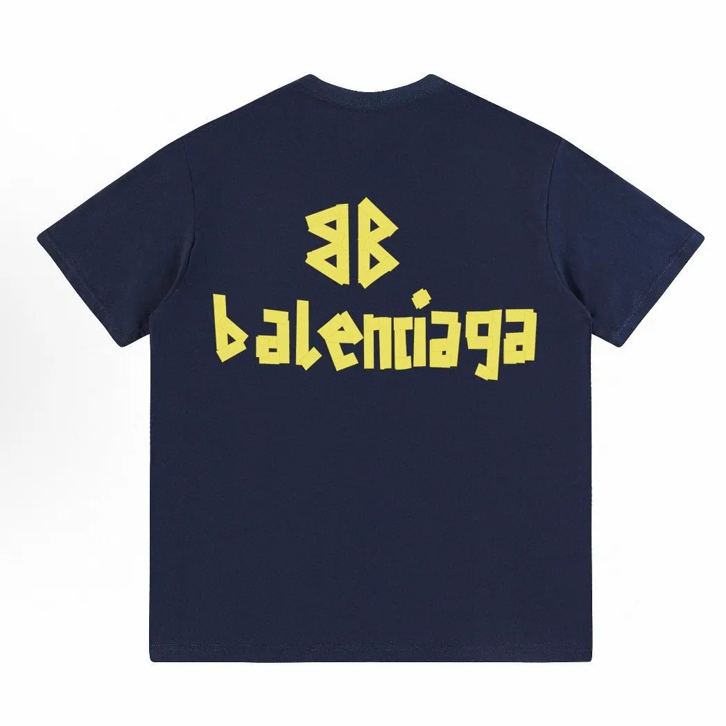 Balenciaga 黑色 Logo 短袖T恤 街頭休閒款