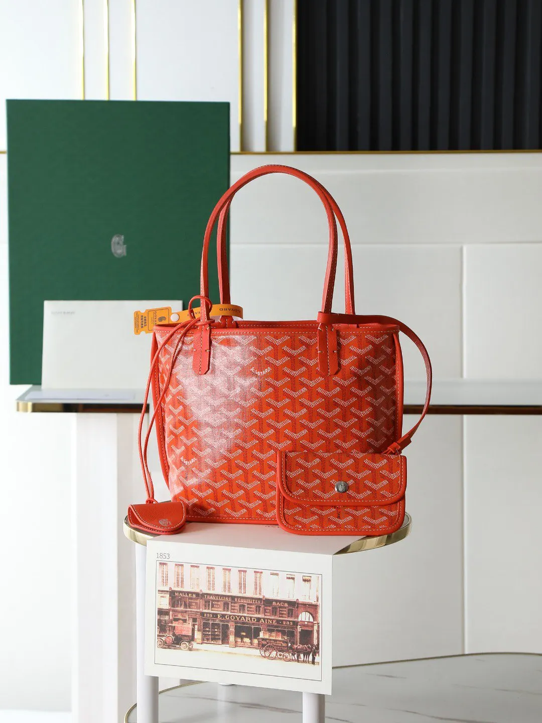 Goyard 灰色 小牛皮 手提包 通勤手提款