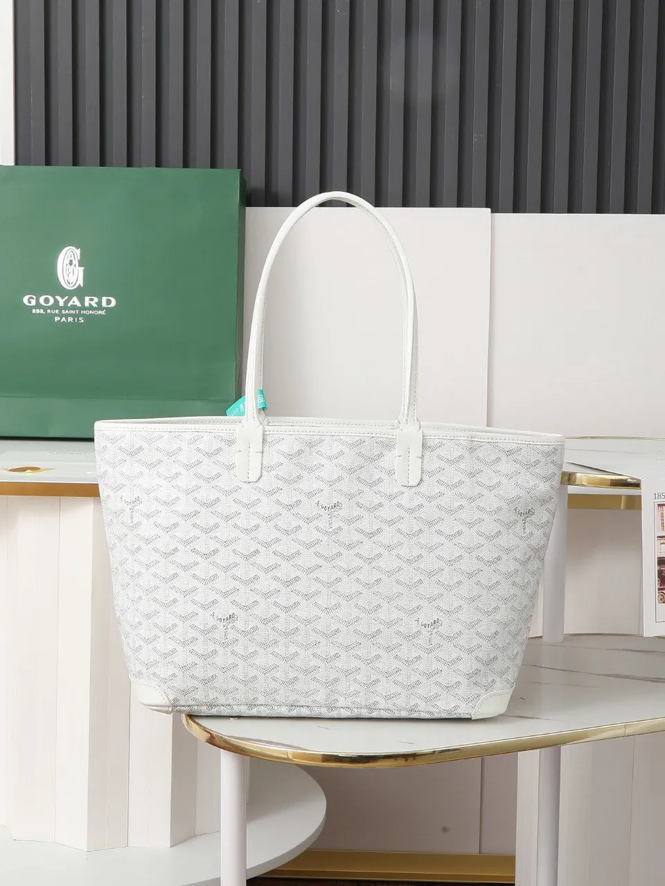 Goyard 白色 皮革 托特包 大容量托特款