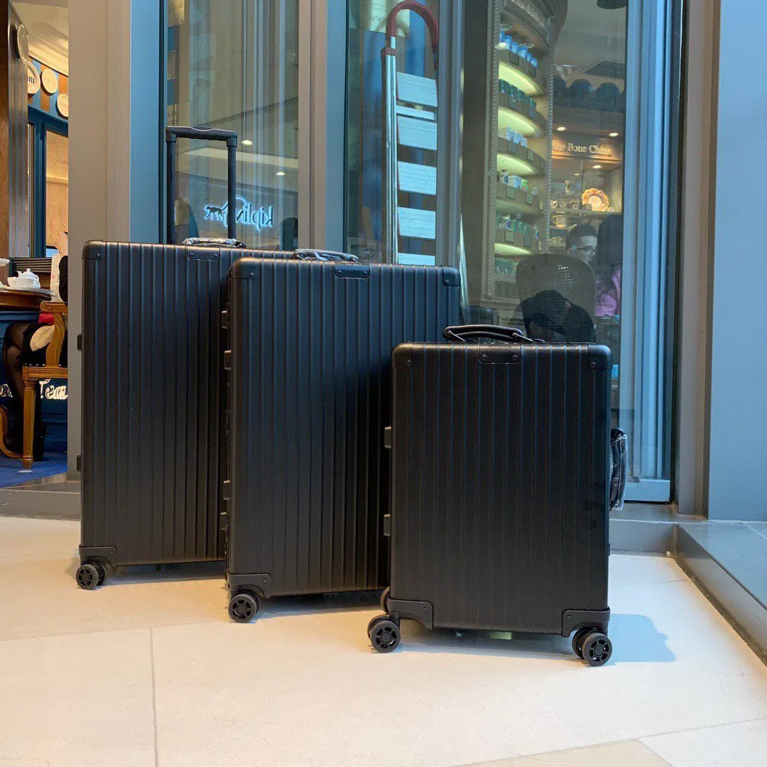 黑色 银色 复古版全铝镁合金 弹跳全铝拉杆 全新一体 行李箱 旅行拉杆款 轻便出行款