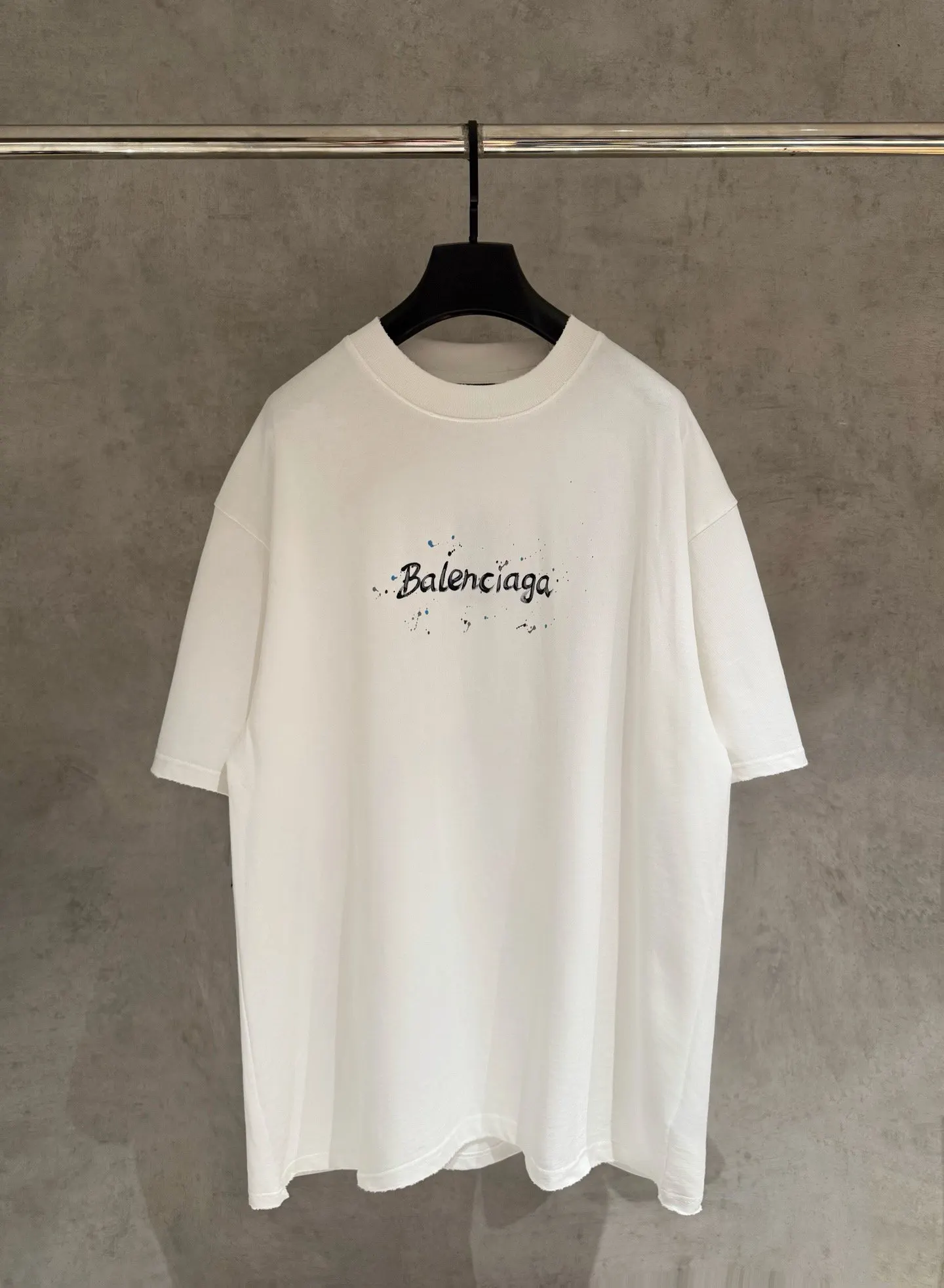 Balenciaga 25SS 刺繡 純棉 短袖T恤 街頭休閒款