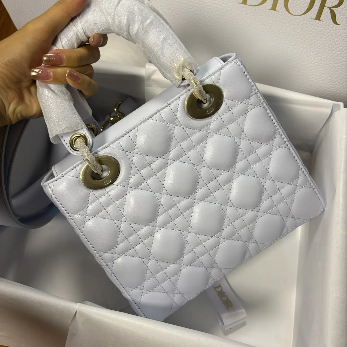 Dior Lady 羊皮 水桶包 休閒水桶款