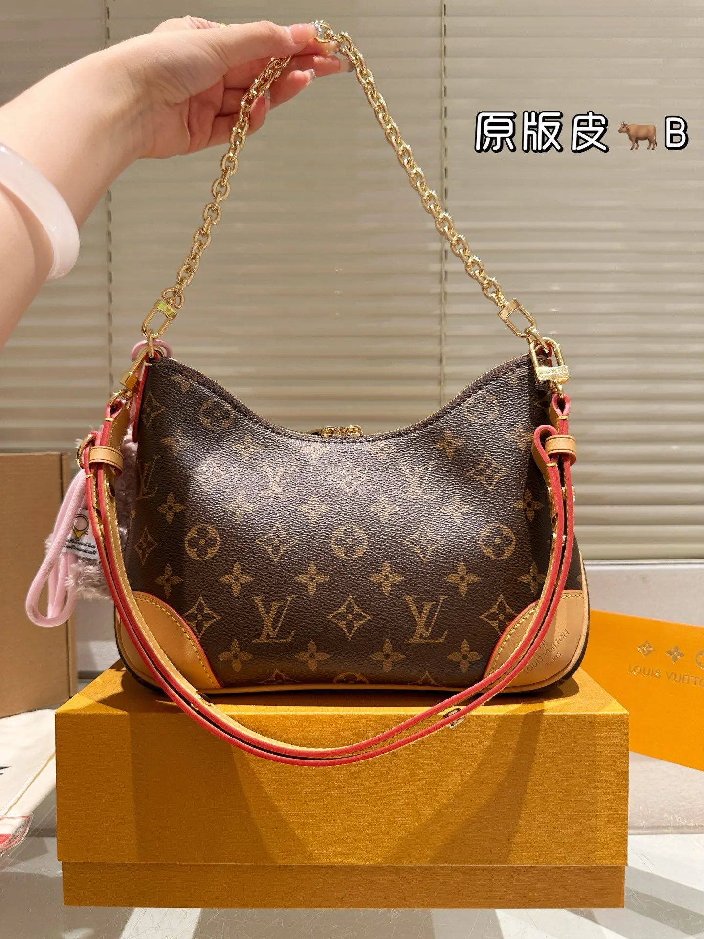 LV 老花 金色 牛皮 把肩带拆掉只用链条 雞就是个单问包 链条包 精致链条款
