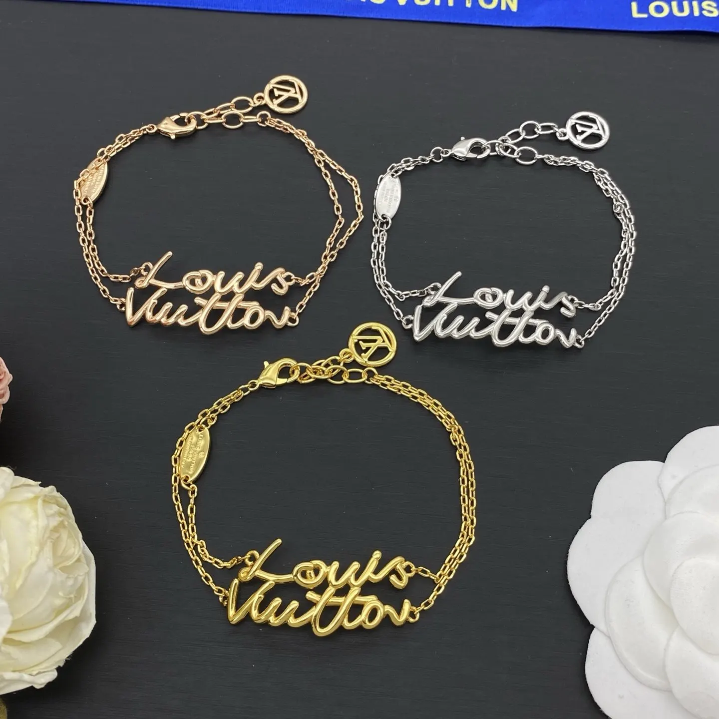 Louis Vuitton 字母 手链 日常叠戴