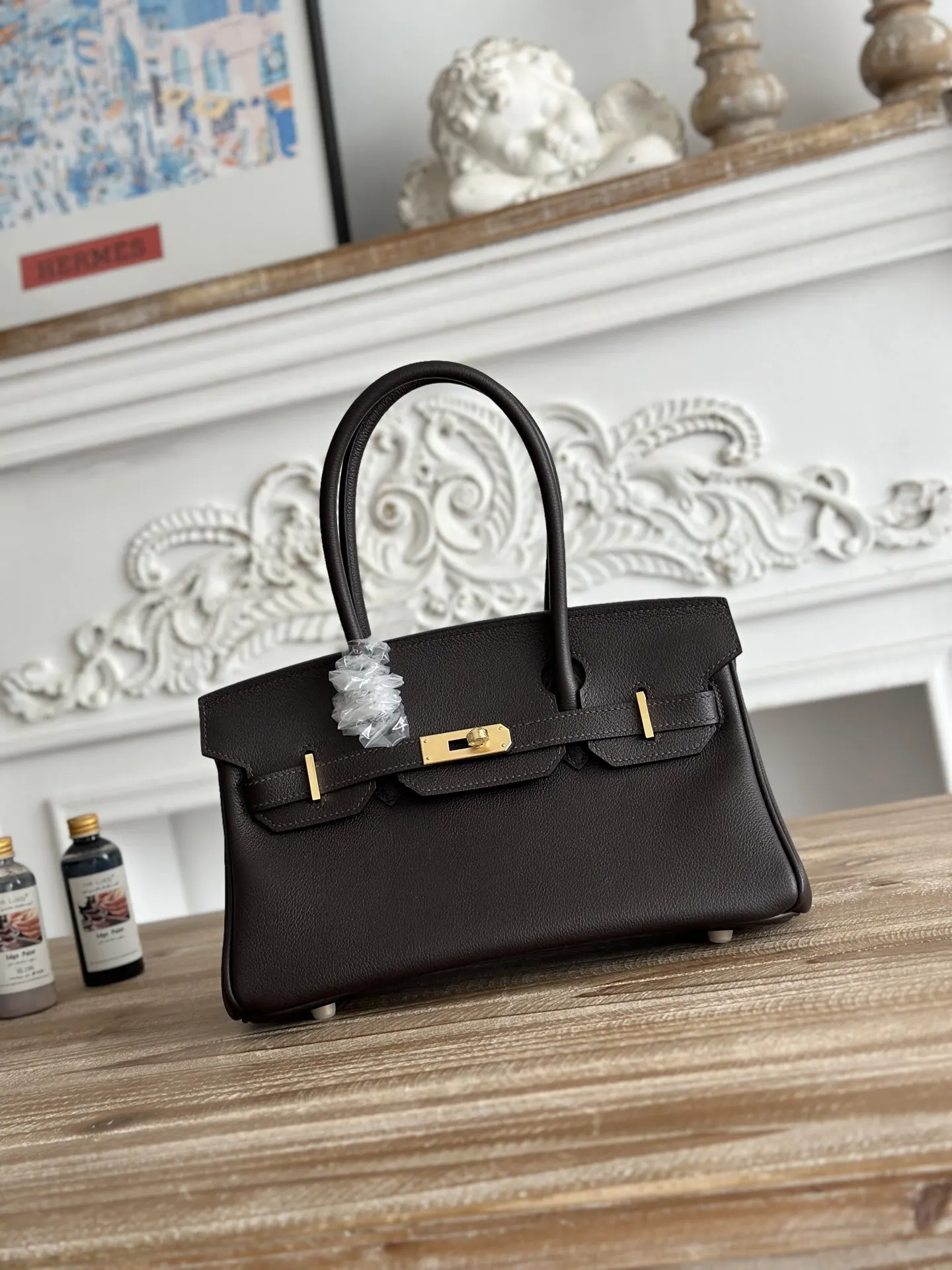 Hermes Birkin 乌木色 單肩包 29cm 经典款