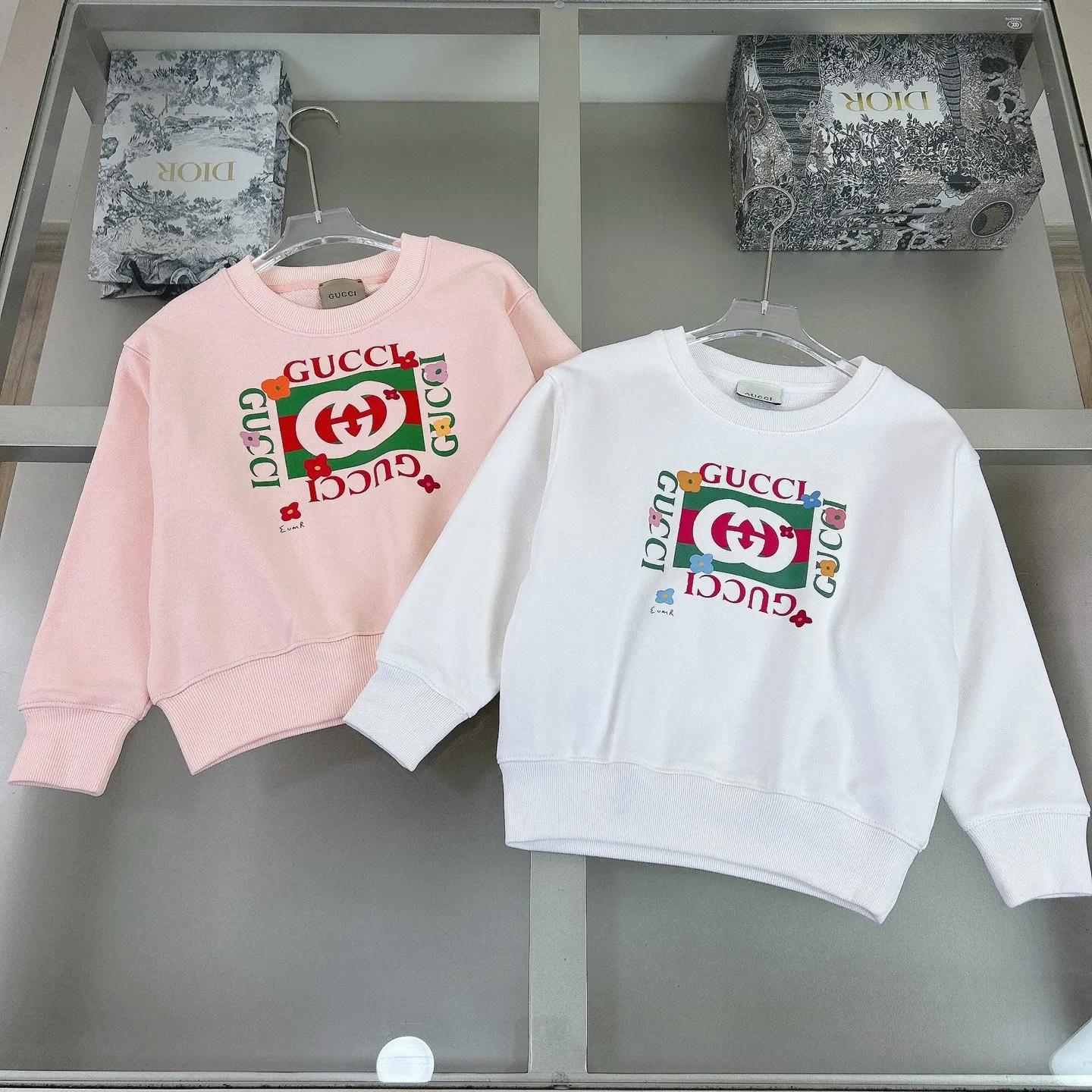 Gucci Logo print crew neck sweater