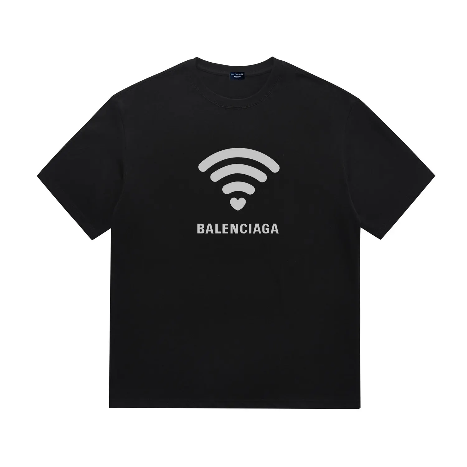 Balenciaga Black Short Sleeve T-Shirt Loose Casual