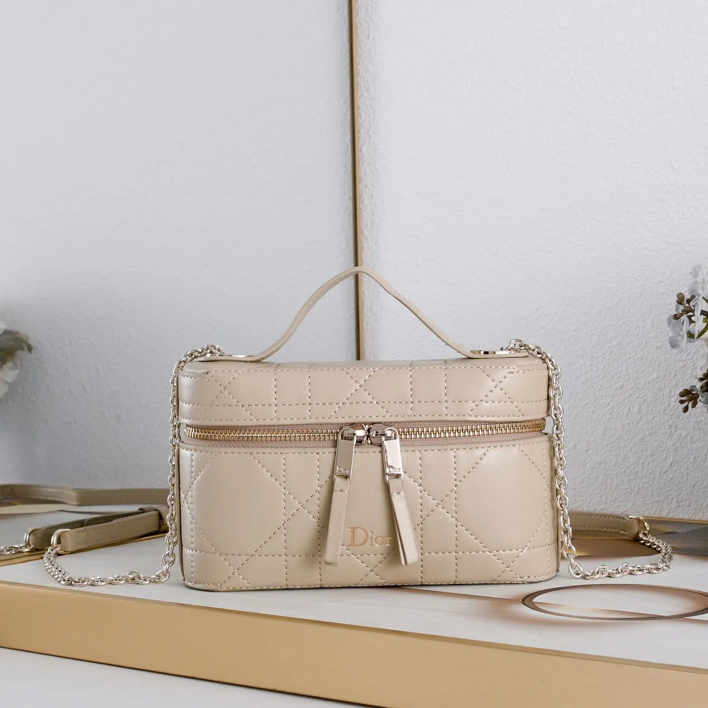 Dior Black Gold Chain Bag