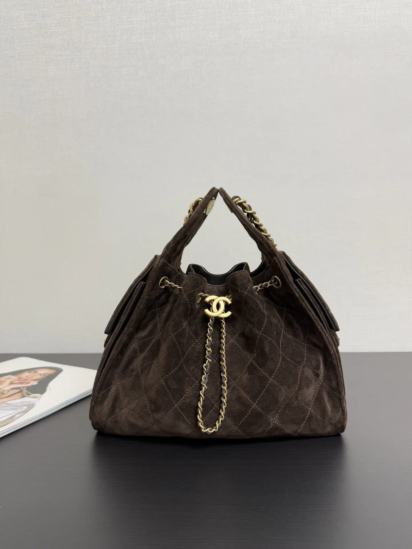 CHANEL 牛皮Hobo腋下包 單肩背