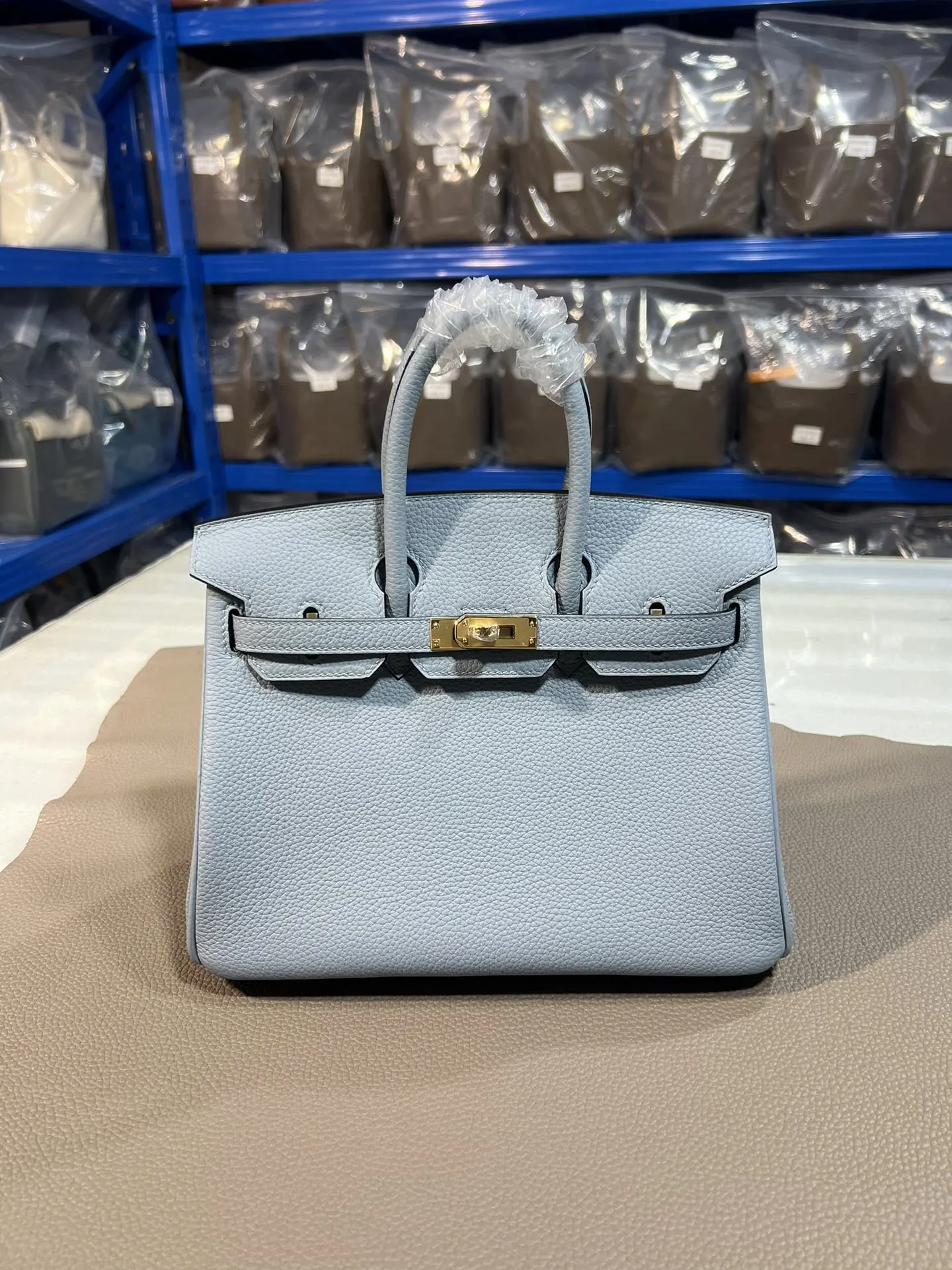 Hermes Top Handle Bag Classic Leather