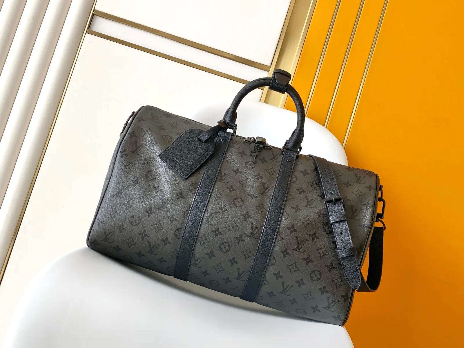 Gray Fashion Item Travel Leather