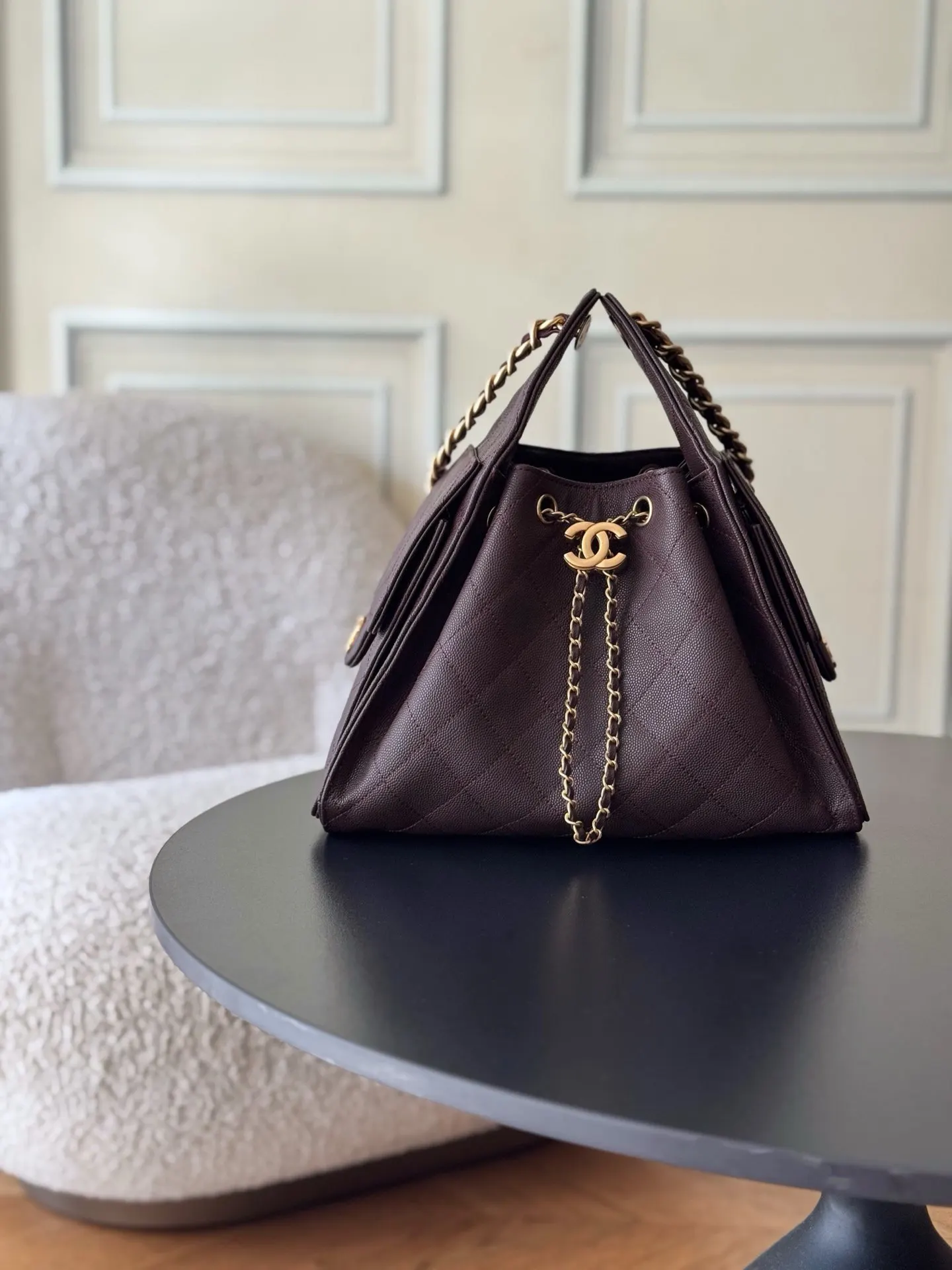 CHANEL Hobo 牛皮 腋下包 復古腋下背款
