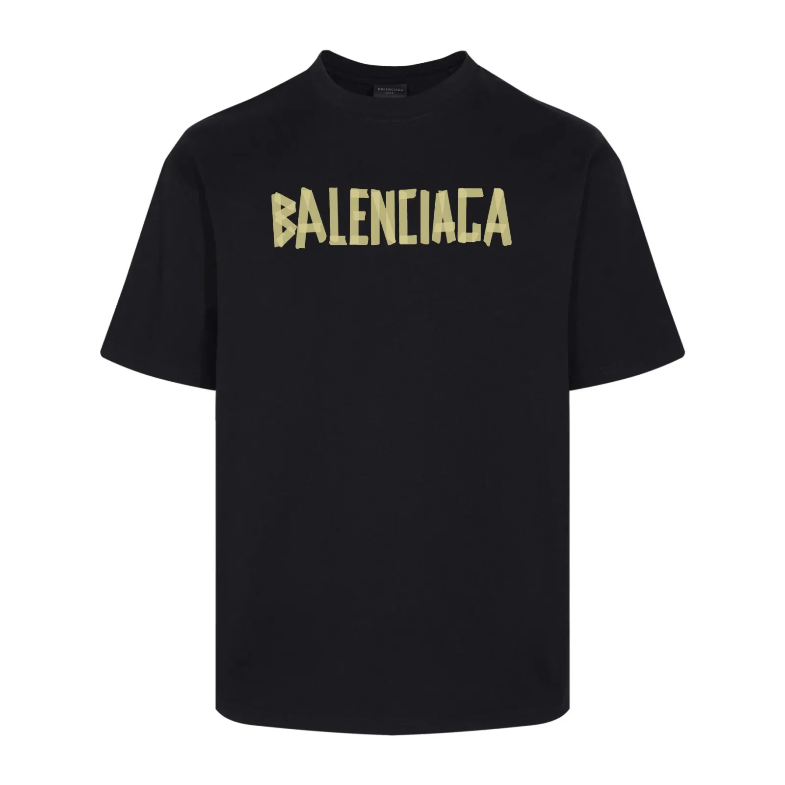 Balenciaga Black Short Sleeve T-Shirt Loose Casual