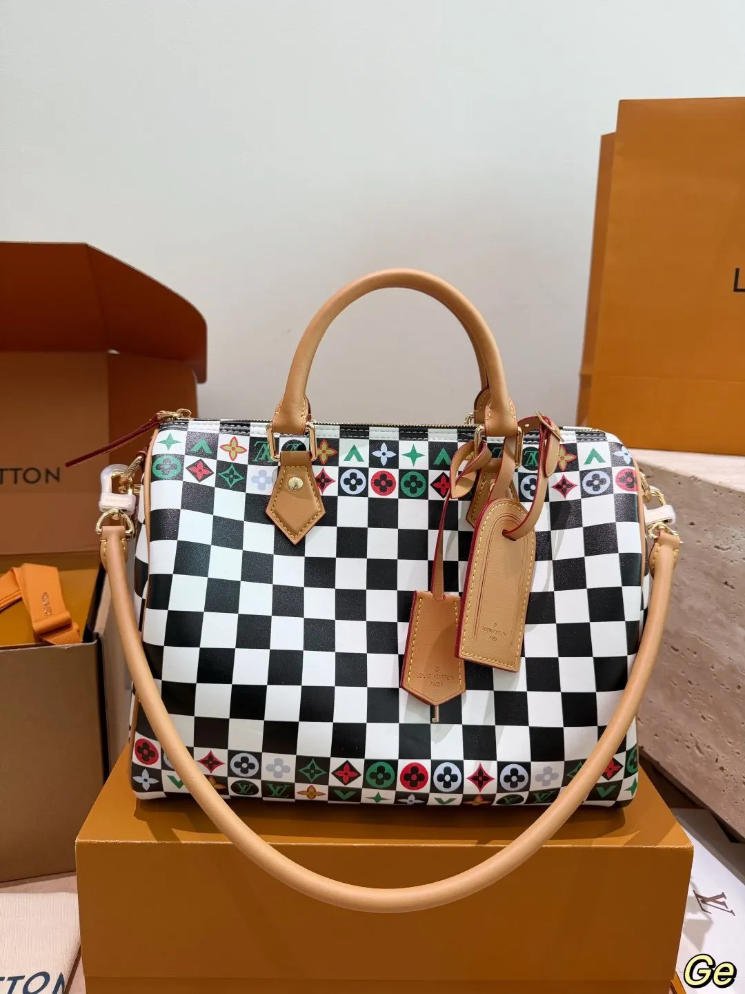 LV Speedy 黑色 白色 托特包 大容量托特款