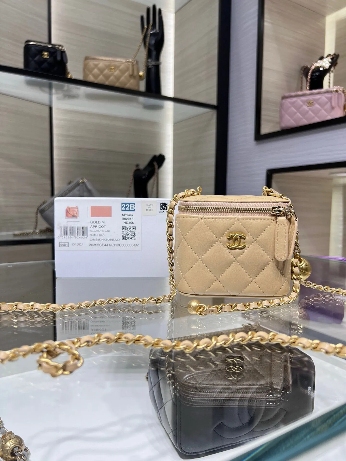 CHANEL 羊皮鏈條包 單肩斜挎