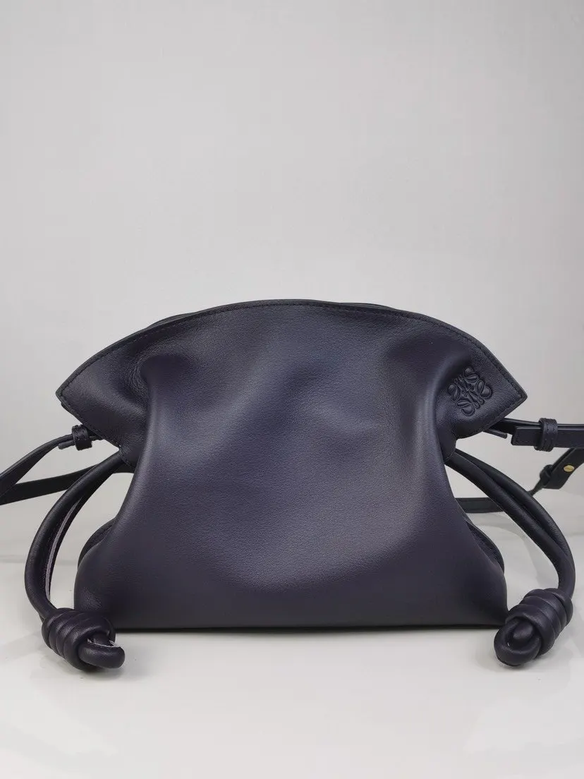 Purple Clutch Bag Leather