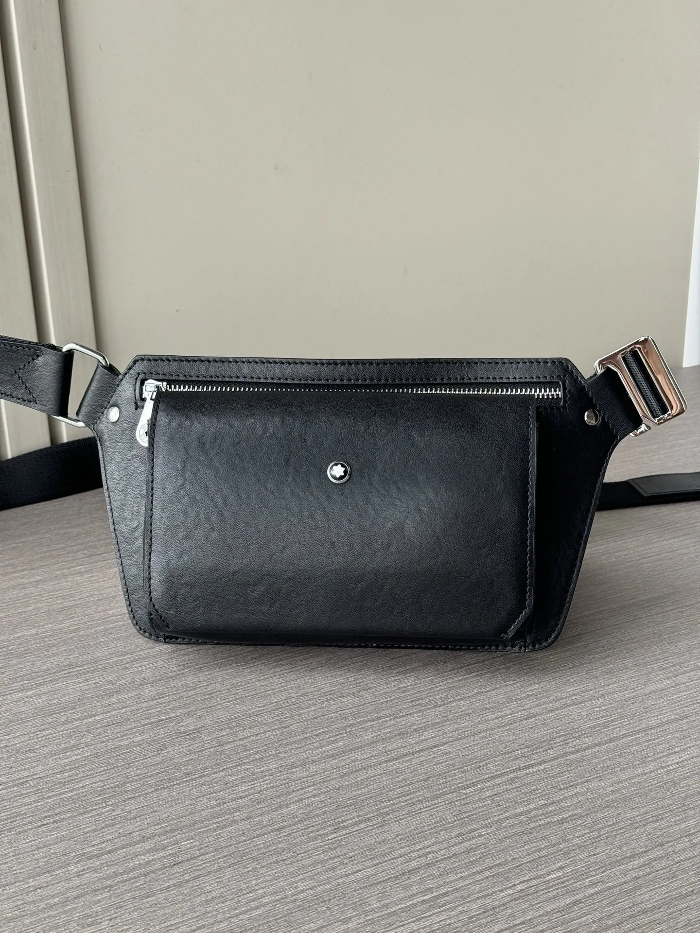 Black Belt Bag Casual Leather