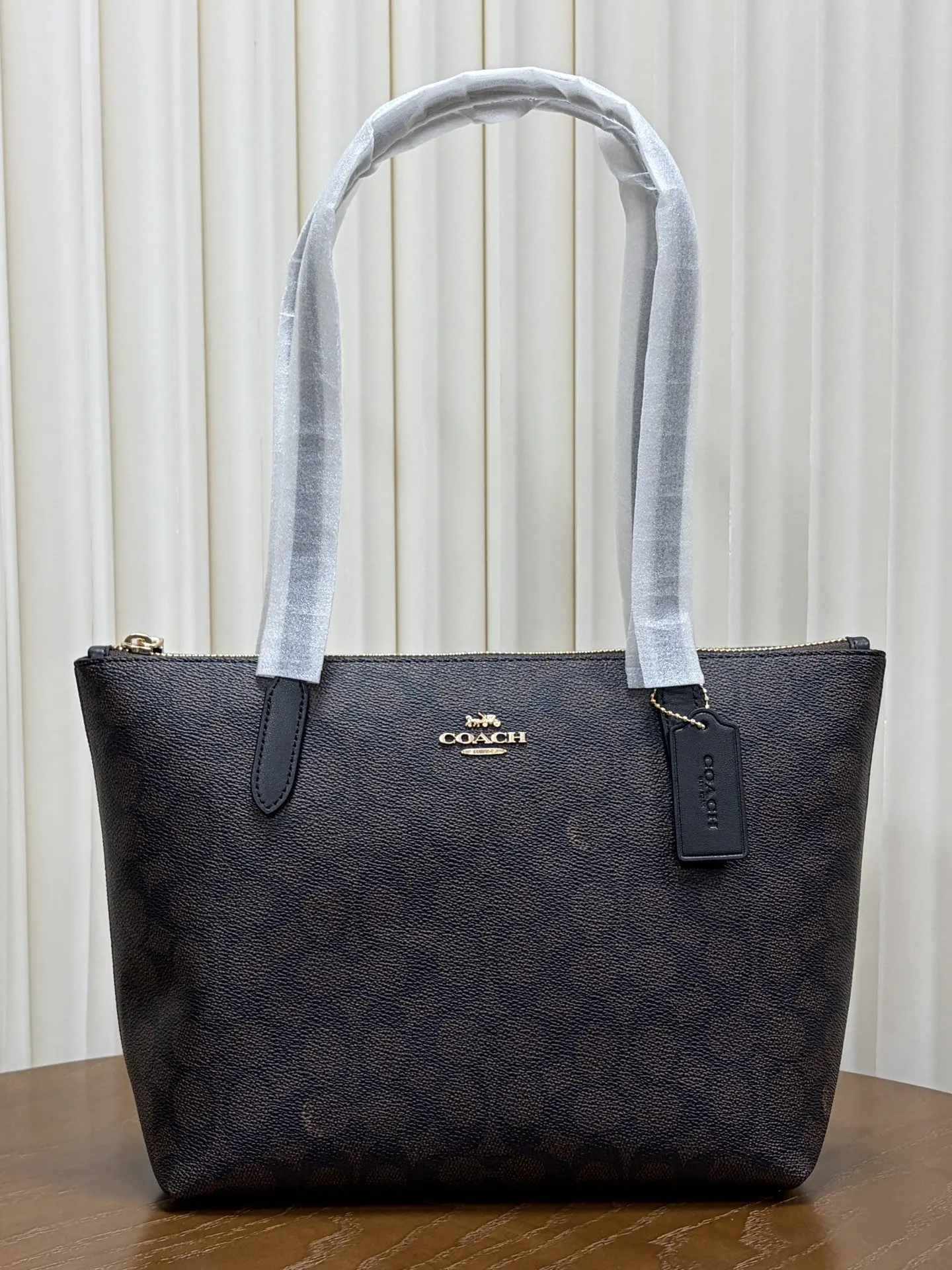 Monogram Tote Bag Leather