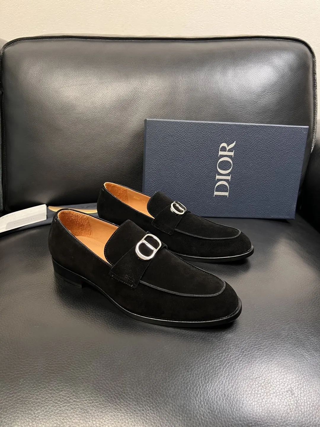 Dior Lady Dior 黑色藤格紋手提斜背包 金属扣款