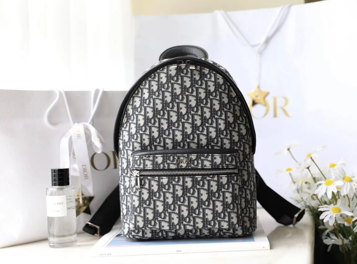 Dior 老花 批 ➿Oblique復古老花雙肩背包 DR 雙肩包 实用雙肩款