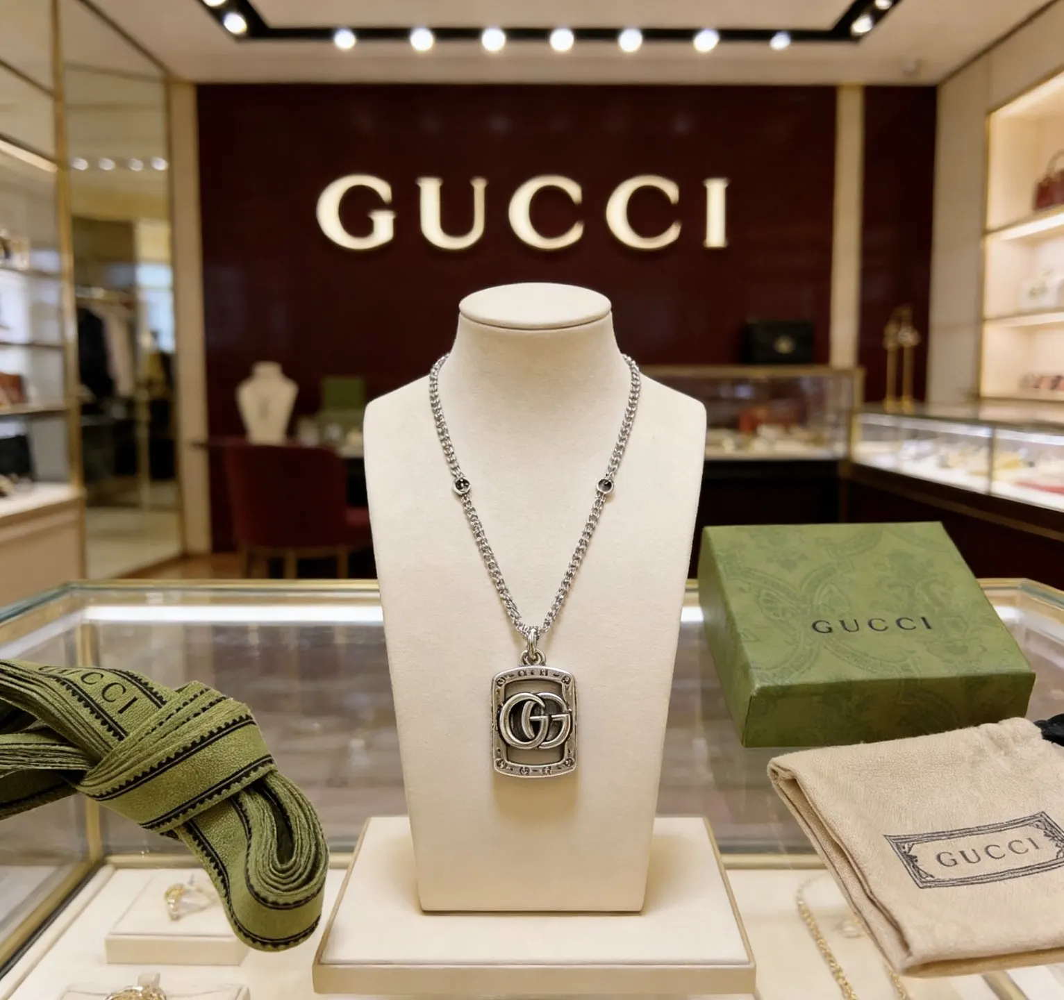 Gucci 鏈條包 單肩斜挎款