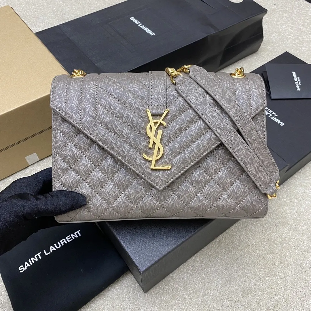 灰色 牛皮 批 精品专供 灰色球纹 金链 链条包 精致链条款