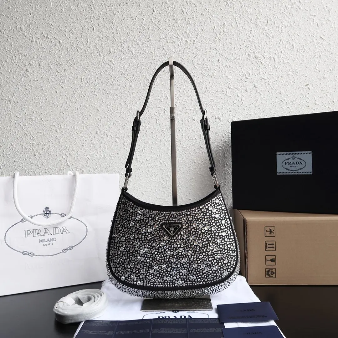 PRADA 1BC169 牛皮 腋下包 日常通勤款