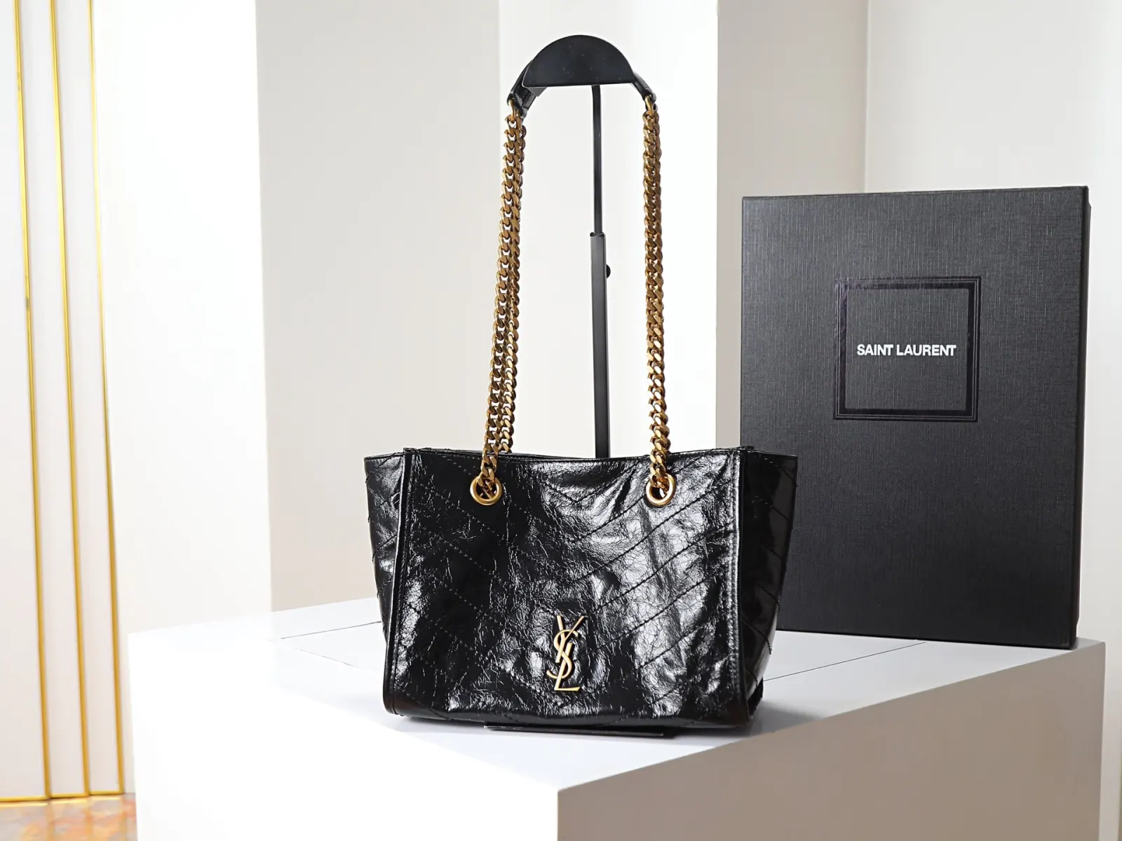 YSL 牛皮 链条包 精致链条款