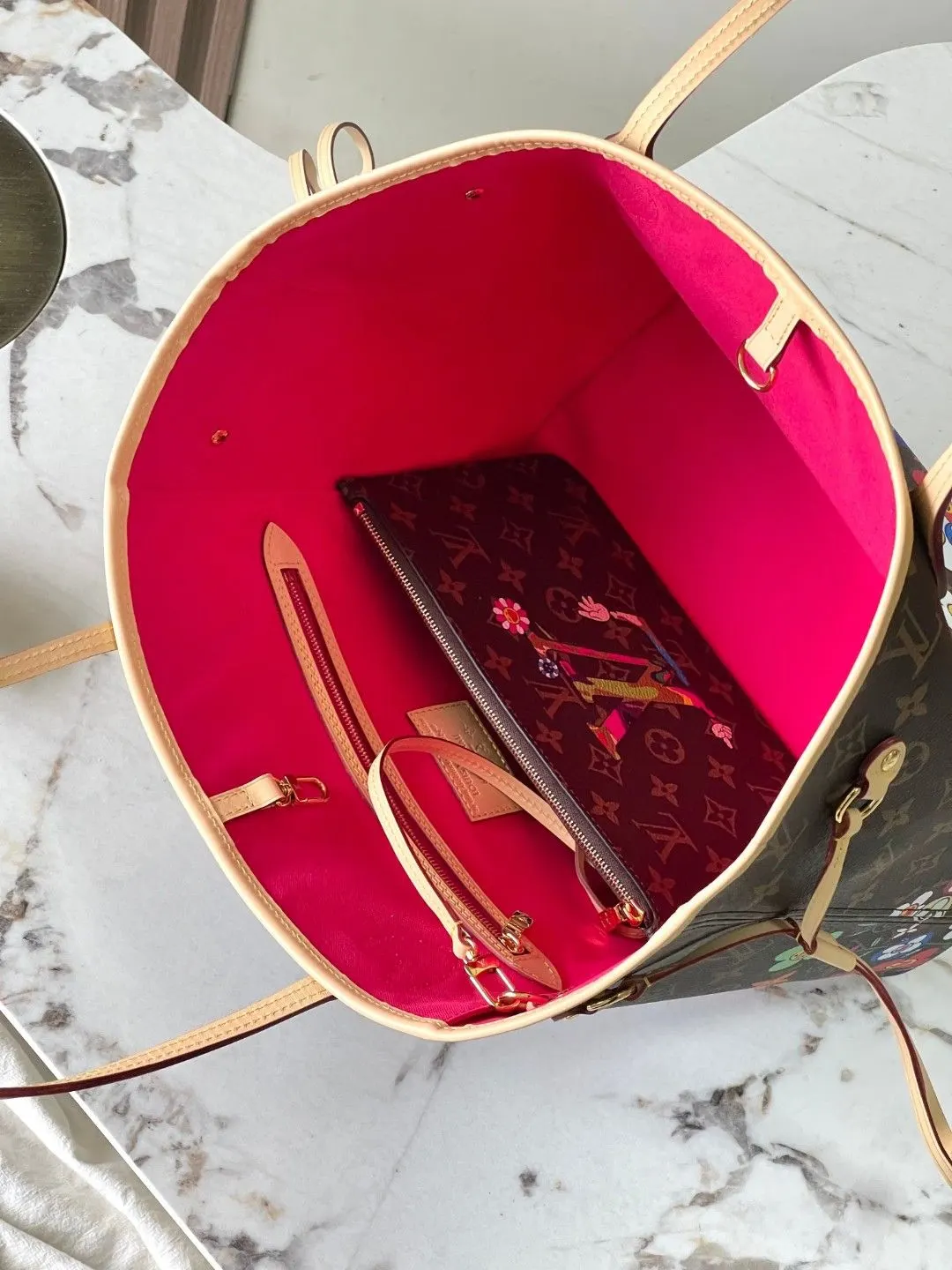 Neverfull 老花 單肩包 日常單肩背款