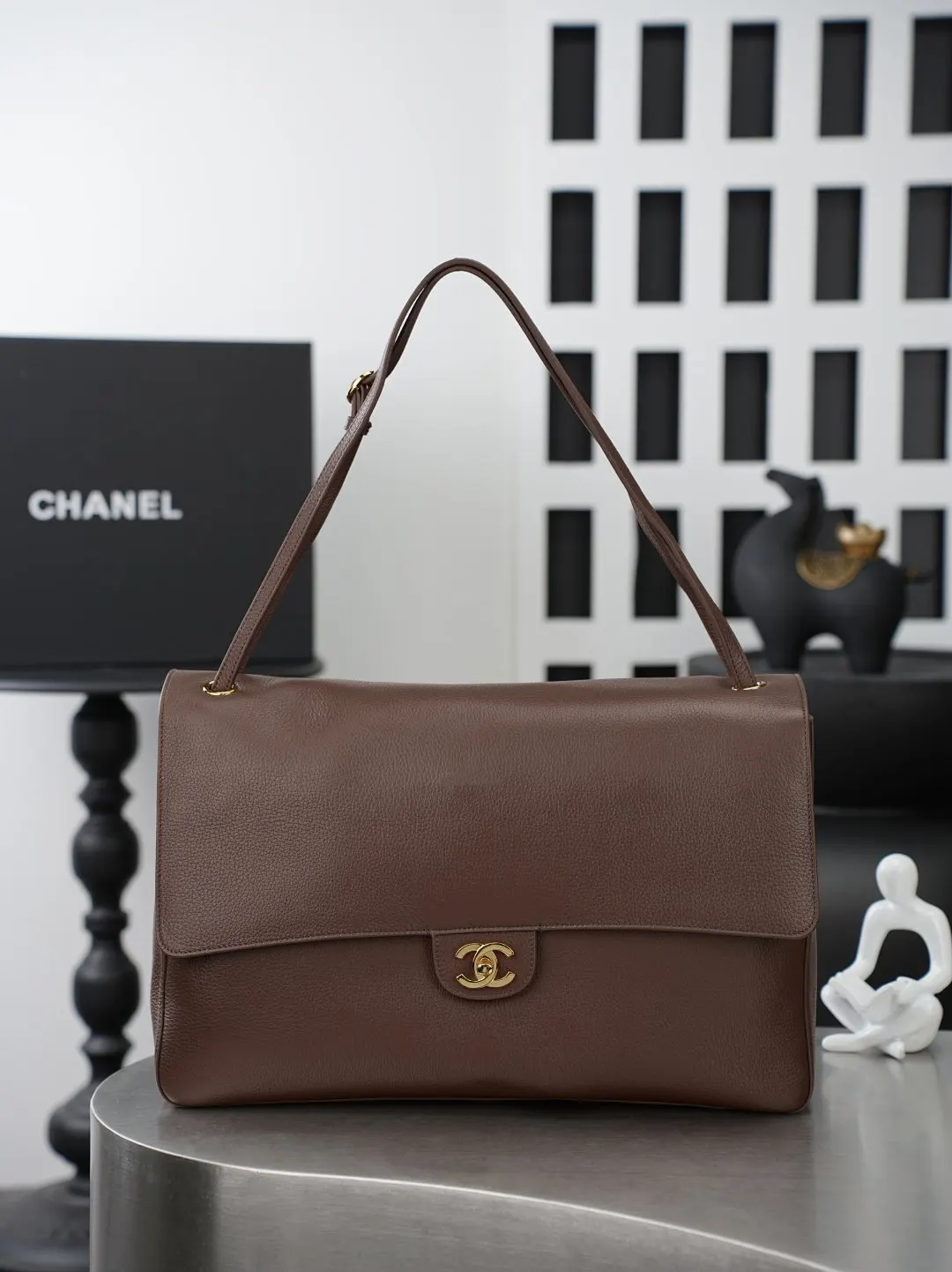 Brown Organizer Pouch Travel Leather