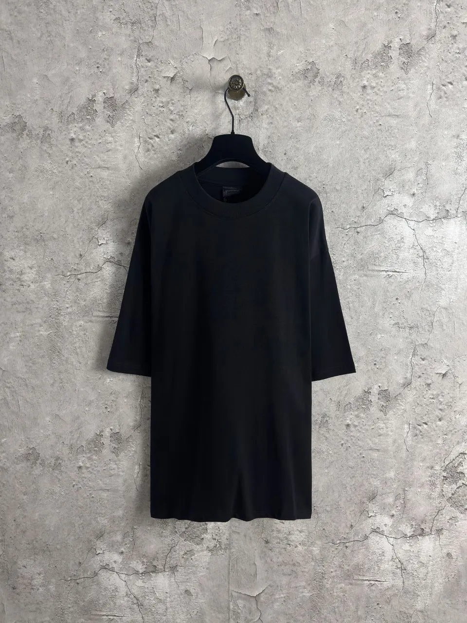 Balenciaga Black Short Sleeve T-Shirt Street Casual