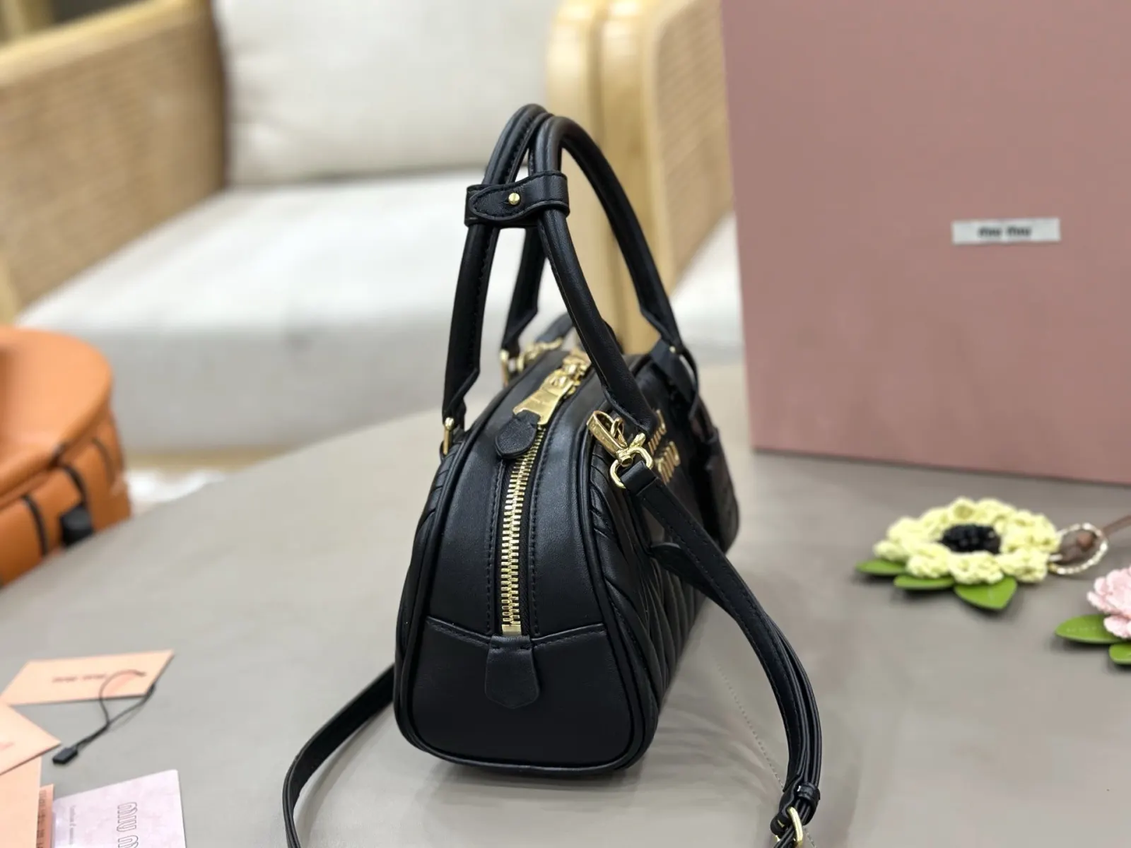 Black White Crossbody Bag Lightweight