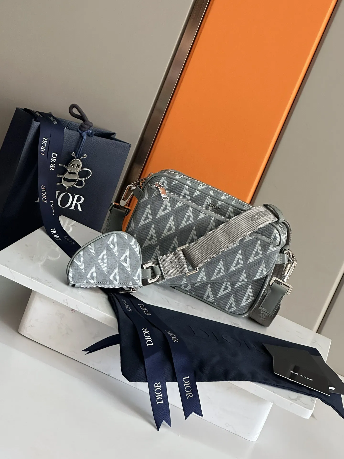 Dior Saddle 牛皮手拿包 晚宴手拿款