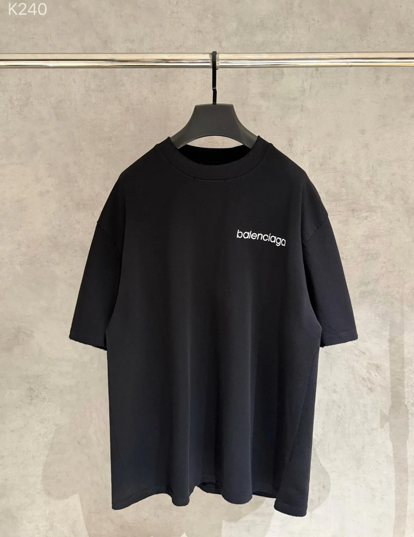 Balenciaga Embroidery Cotton Short Sleeve T-Shirt Street Casual