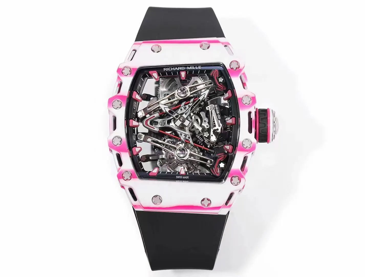 Richard Mille 白色 紅色 手錶 經典腕表款