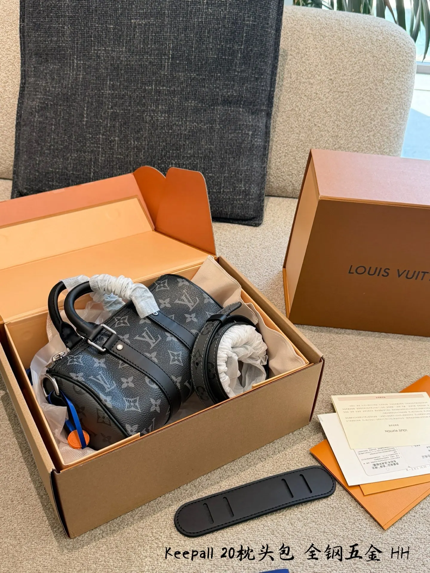 LV Keepall 黑色 牛皮 旅行袋 大容量旅行款