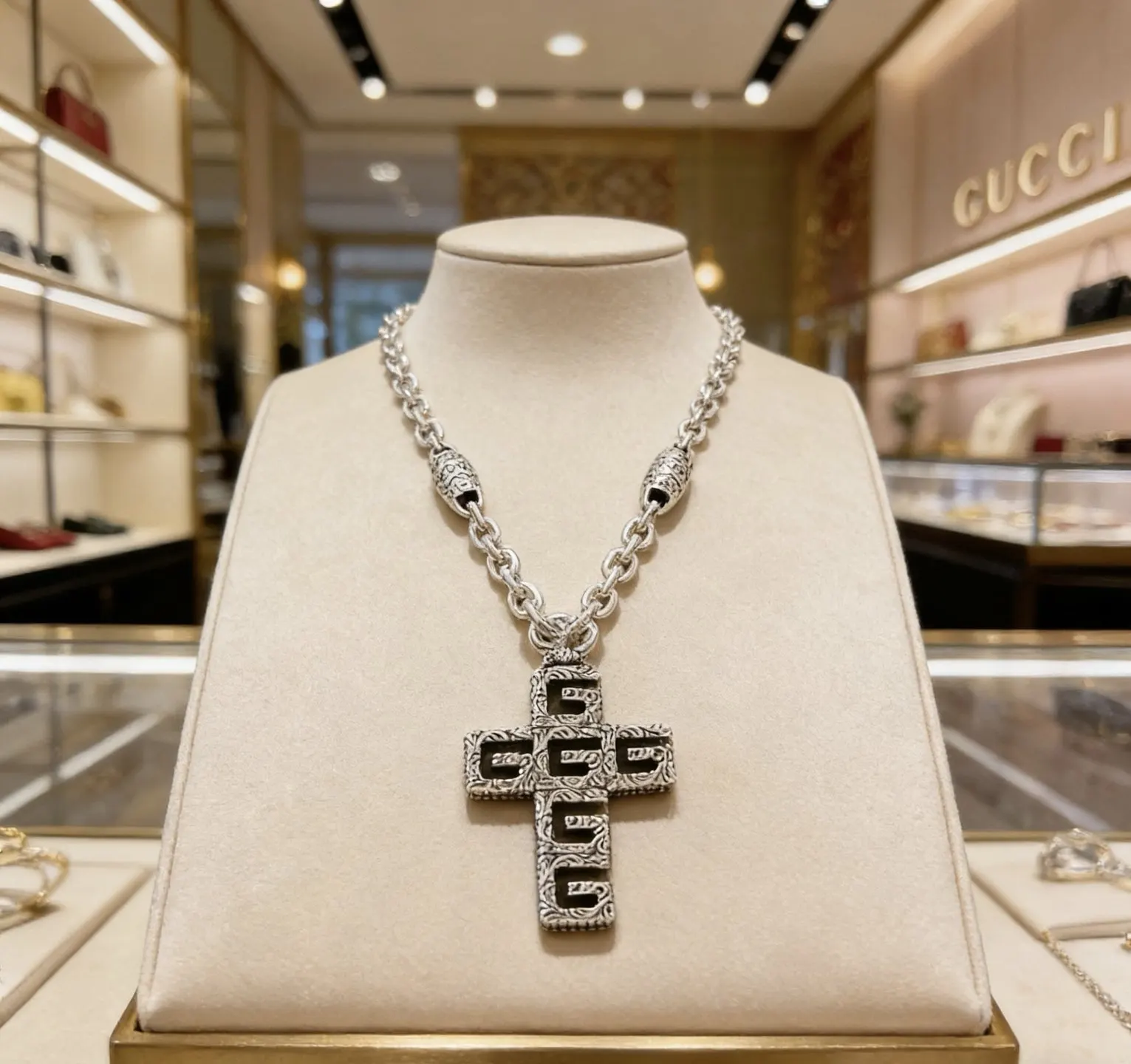 Gucci 鏈條包 單肩斜挎款