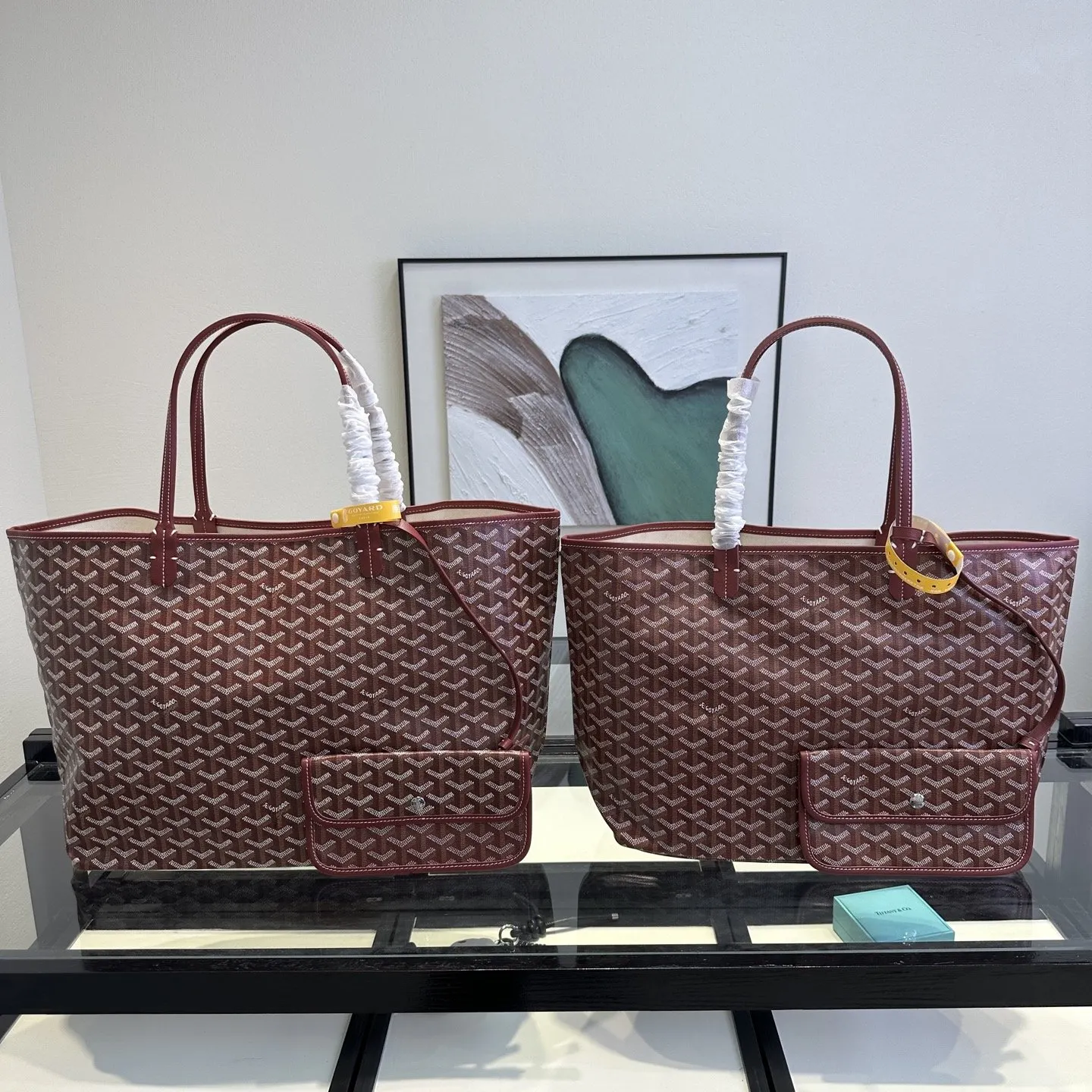Goyard 酒红 戈雅 托特包购物袋 酒红 中号尺寸 大小