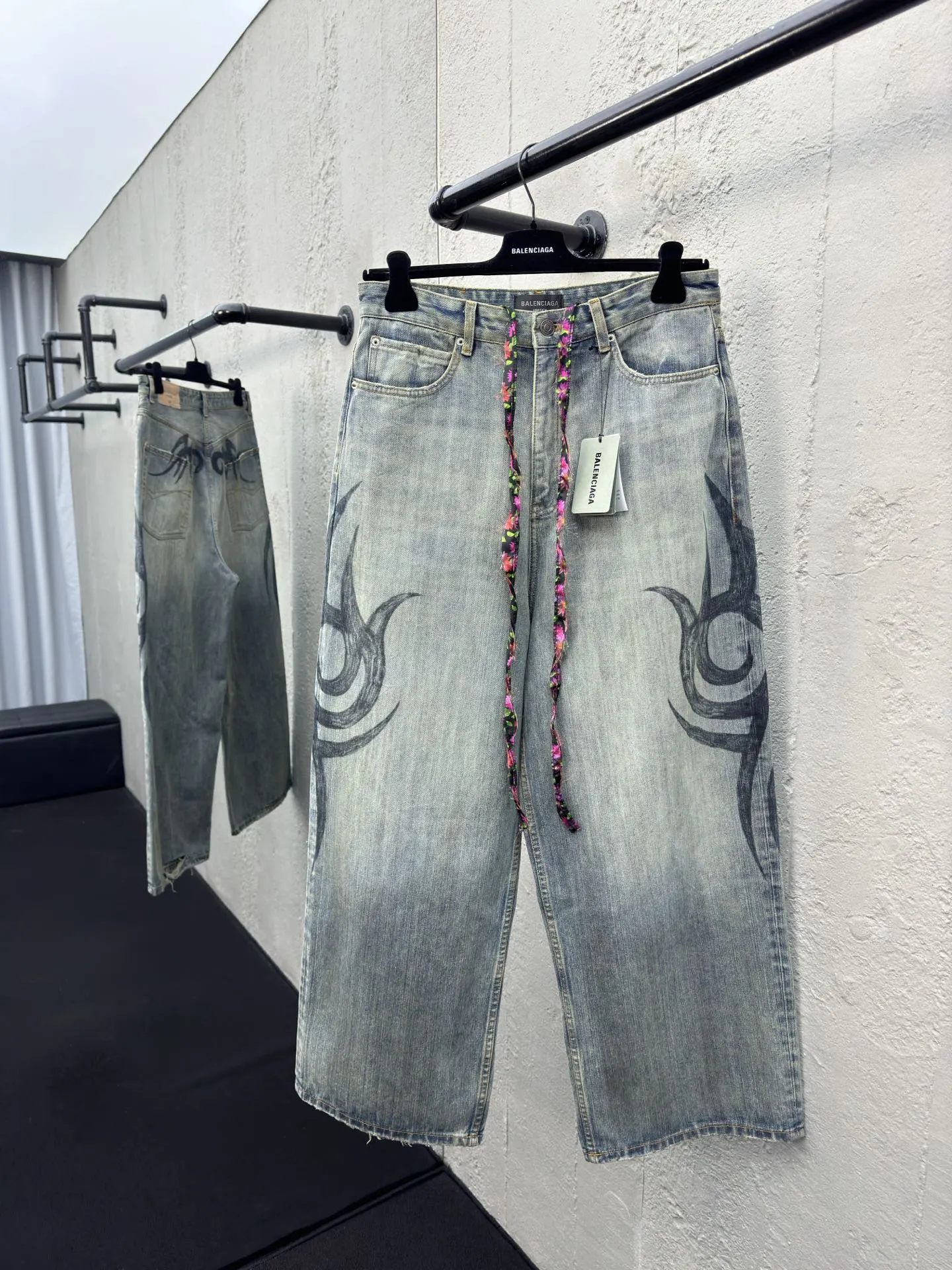 Balenciaga 藍色 牛仔 牛仔裤 街頭休閒款