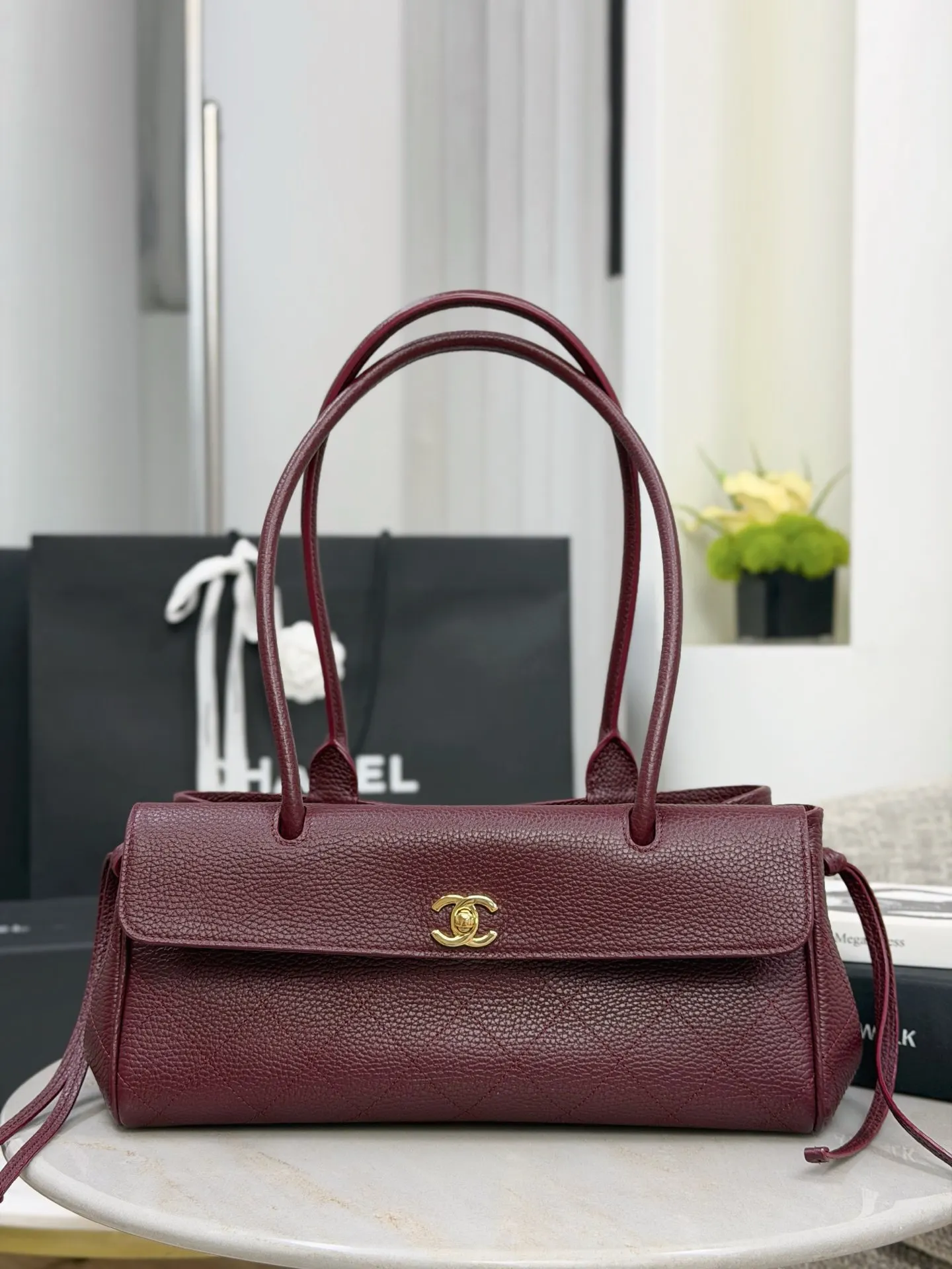 CHANEL 牛皮托特購物包 手提單肩