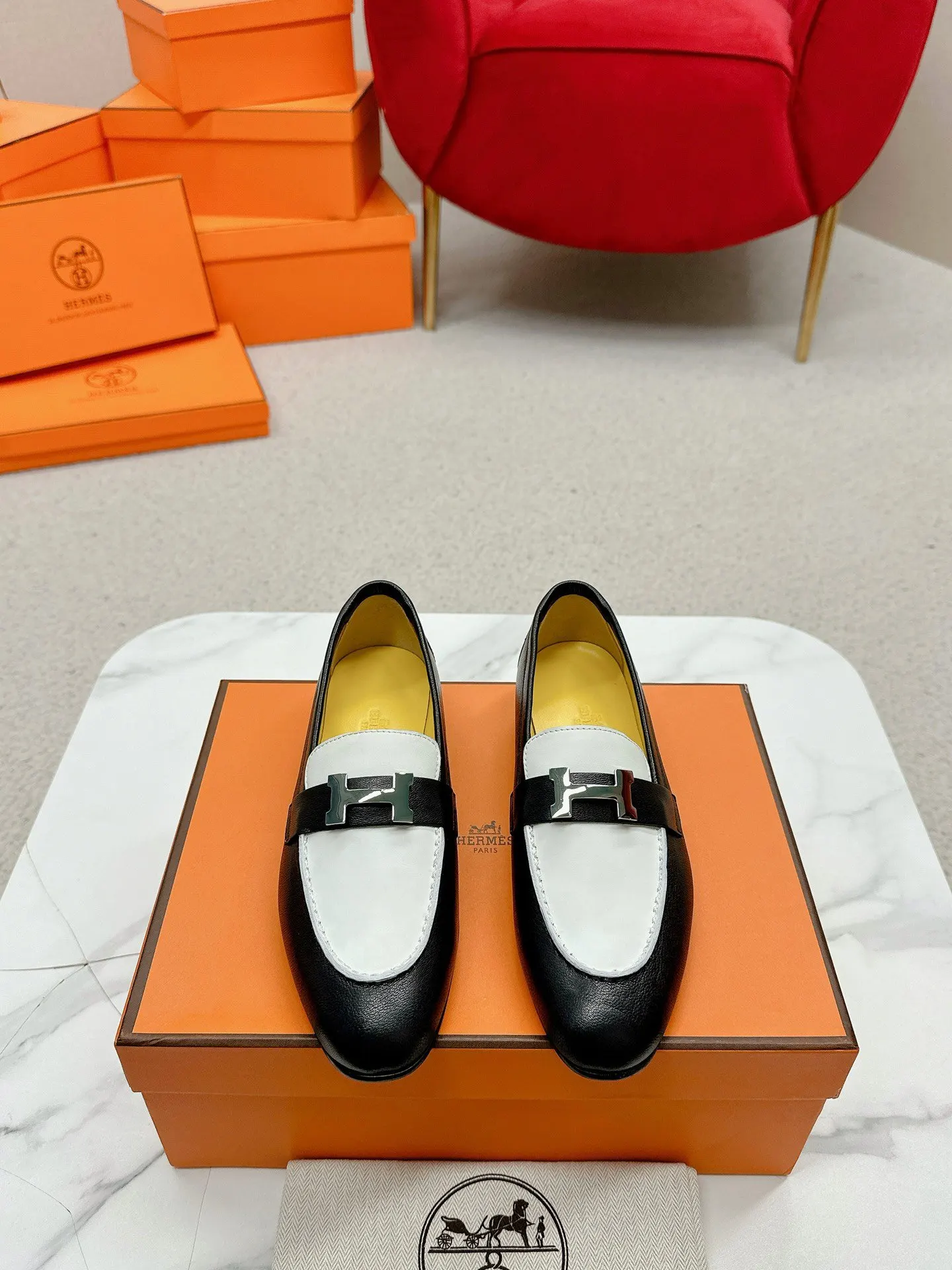 Hermes Royal 拼色 鞋履 舒適百搭款