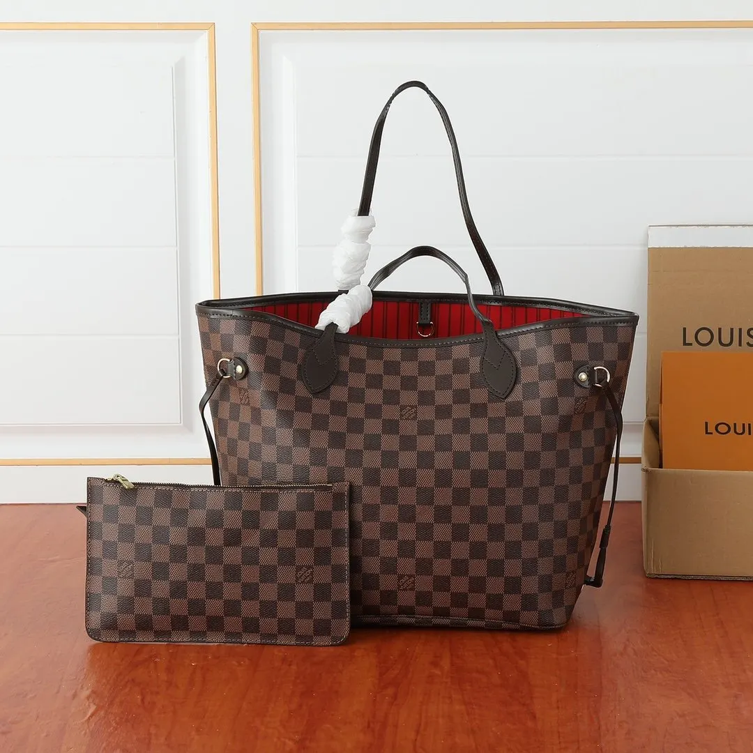 LV Neverfull 帆布 手拿包 精致手拿款