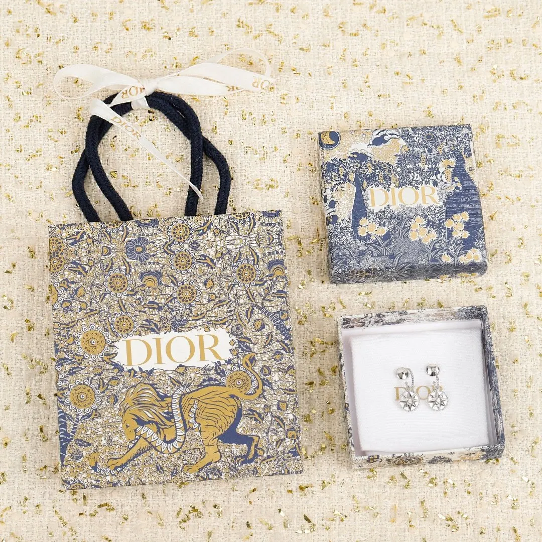 Dior earrings, exquisite accessories