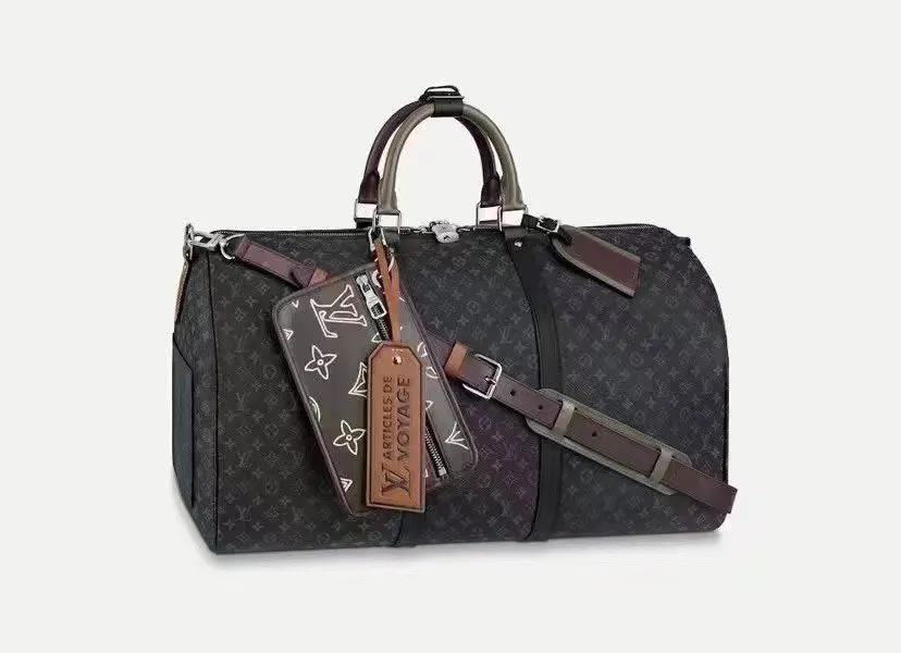 LV 黑色旅行袋 手提大容量款