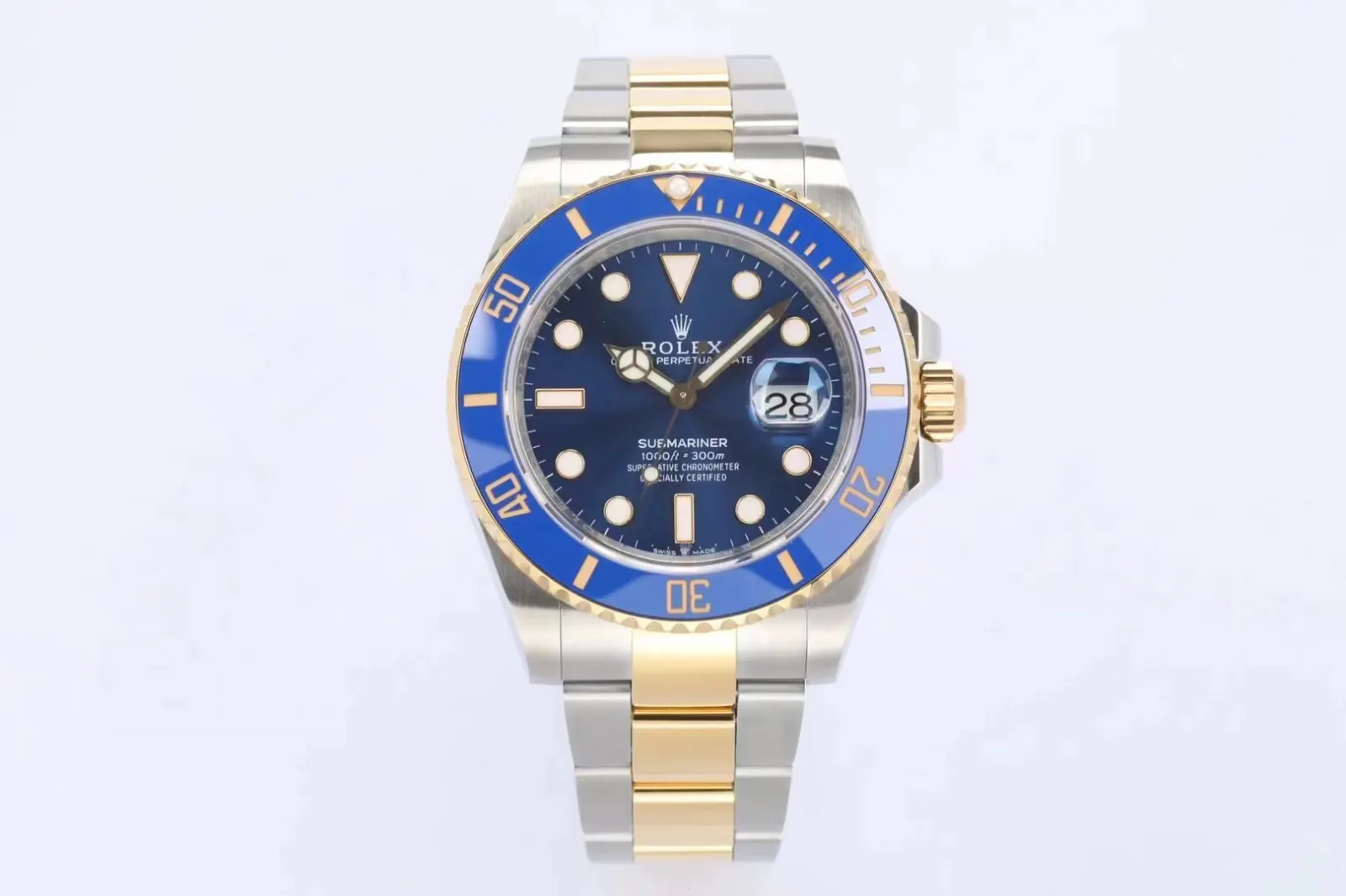 Rolex 藍色 金色 ⃣ 与 一致厚度 表径 手錶 經典腕表款