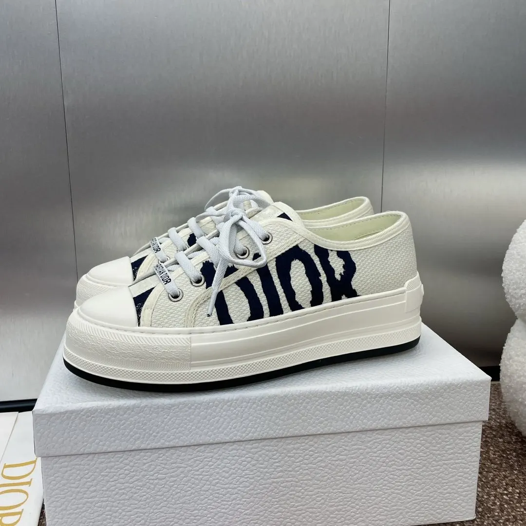 Dior 厚底 拼色 運動鞋 休閒百搭款