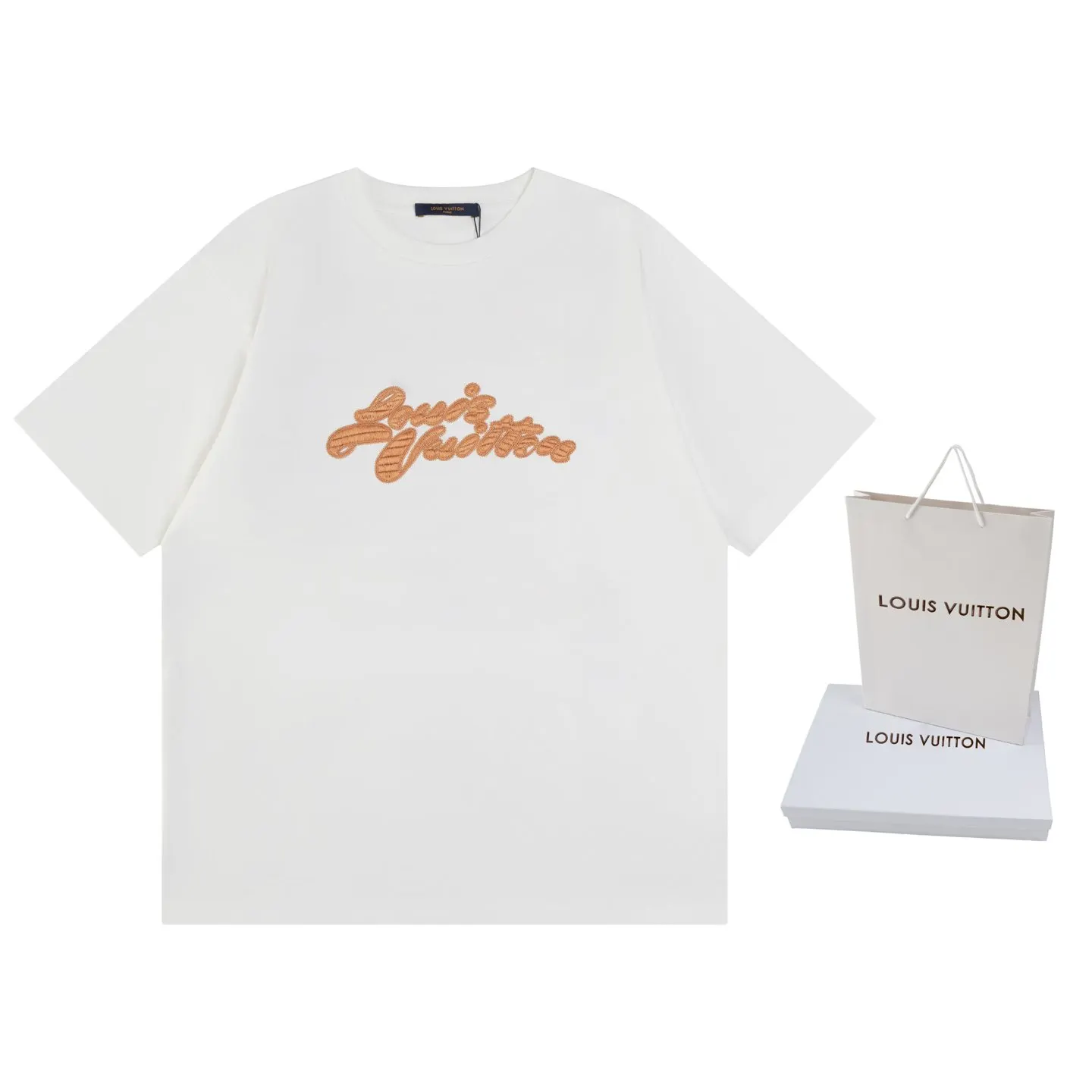 LV 25SS Logo Letter Short Sleeve T-Shirt Casual Versatile Style