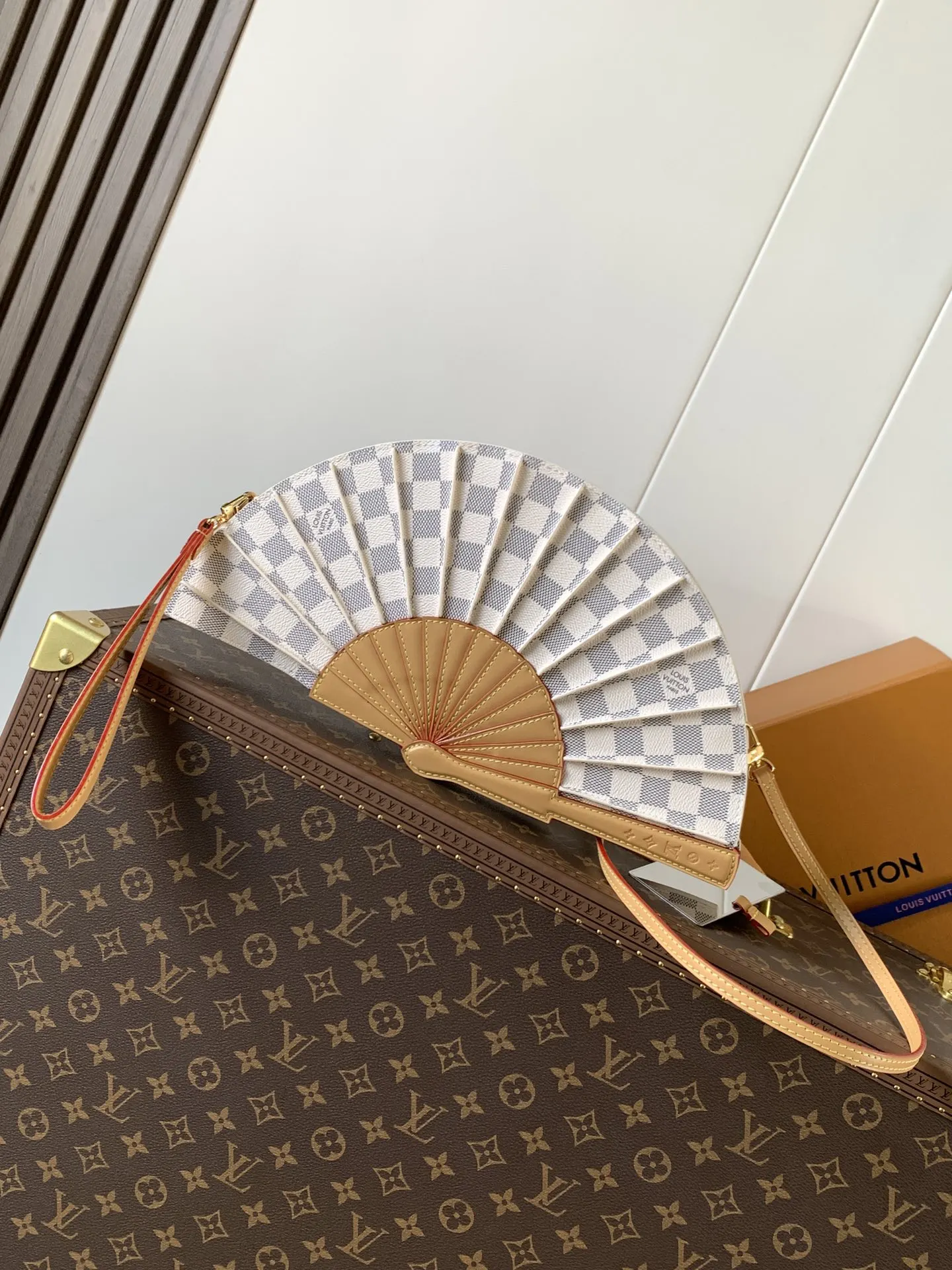 LV 牛皮 Fan 手袋取材 Mo收納包 旅行收納款