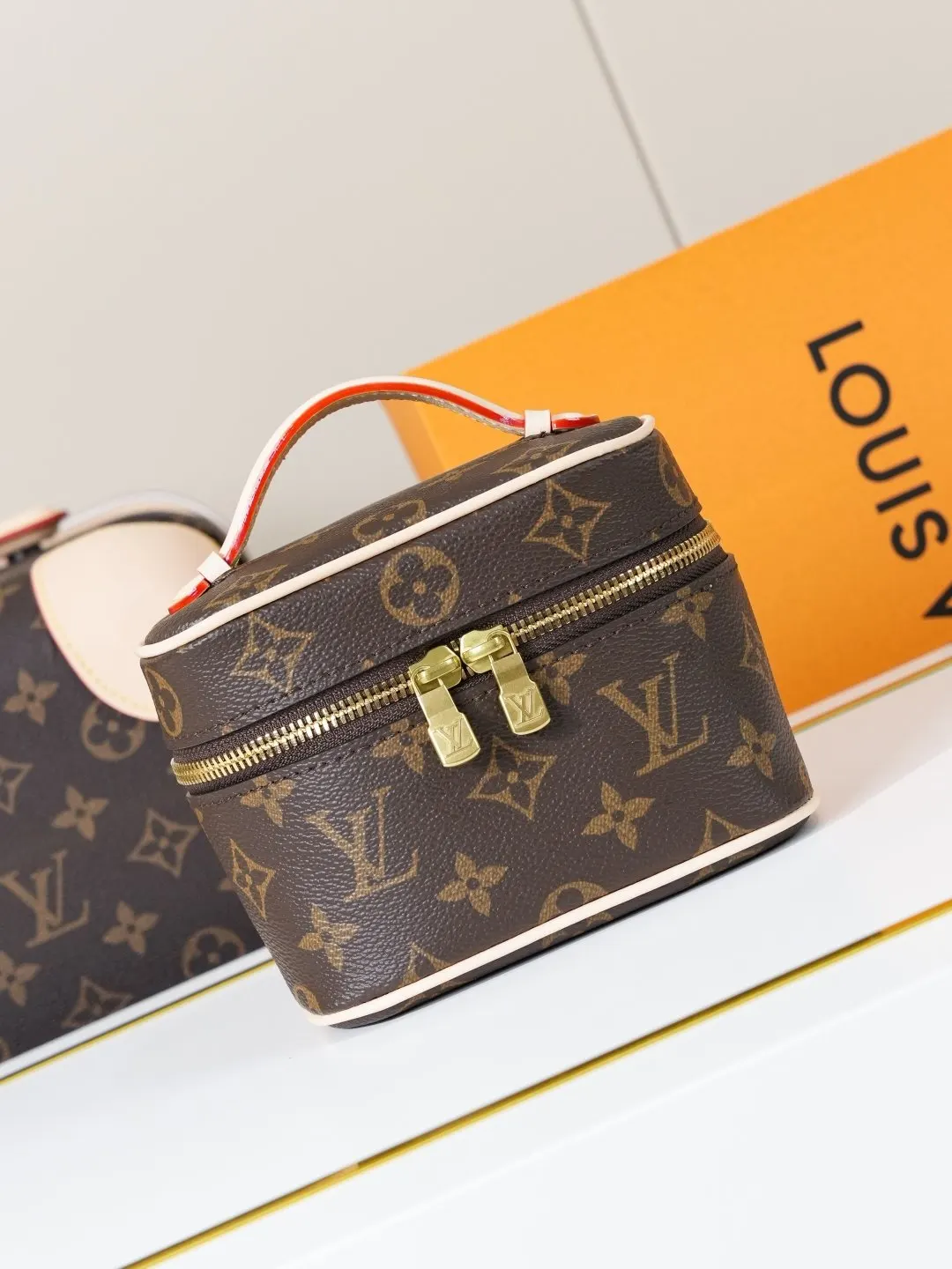 Monogram Organizer Pouch Travel Leather