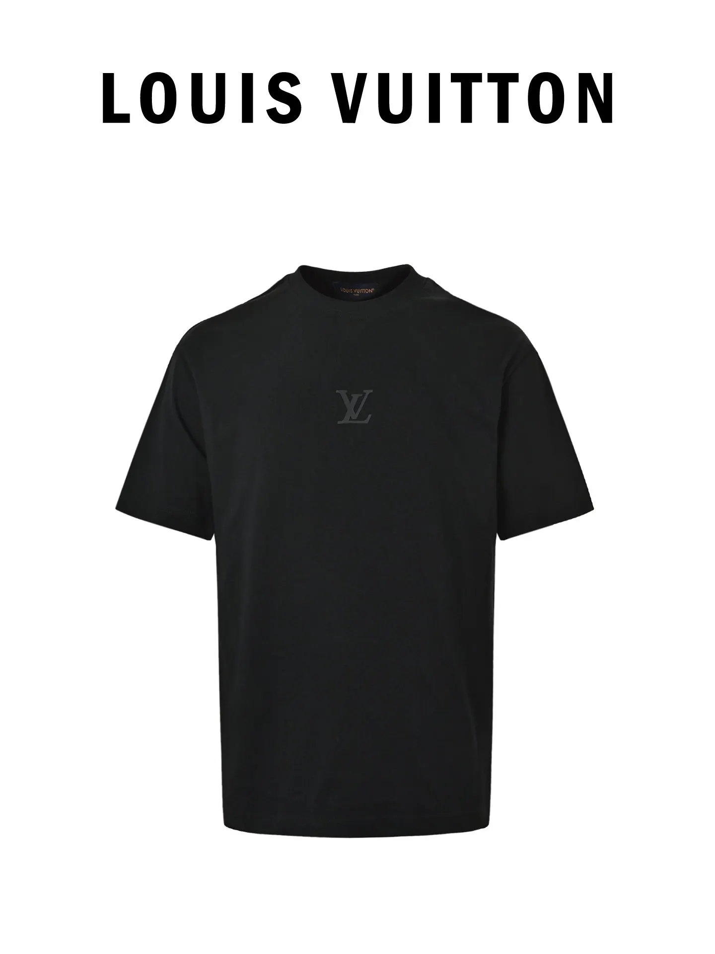 LV Logo Print Short Sleeve T-Shirt Casual Versatile Style